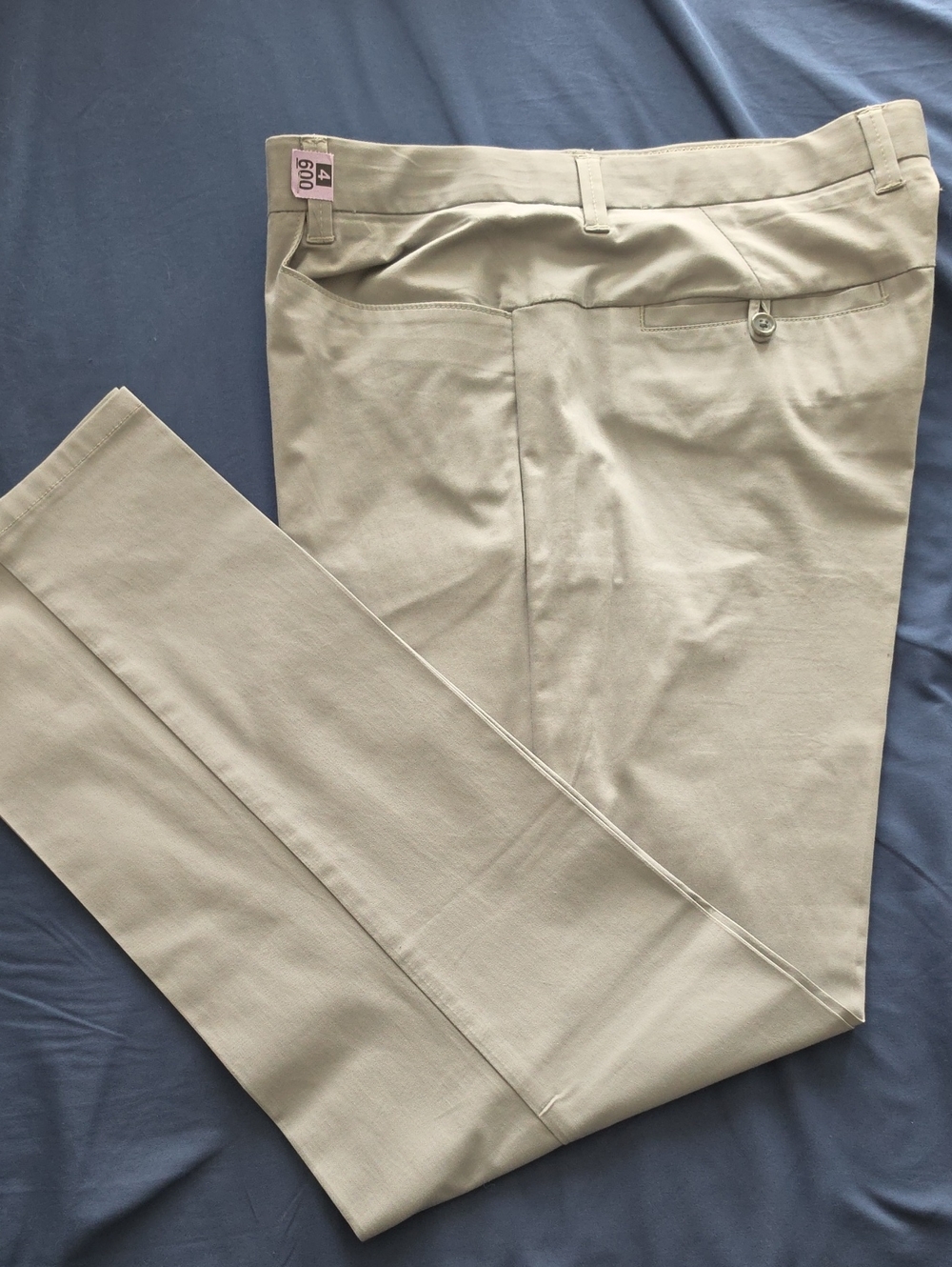 Calvin Klein Men's Slim Dress Pants in Light-Gray Khaki